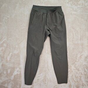 lululemon Jogger Pant Stretch Zip Pocket Green Athletic Gym Performance Mens M